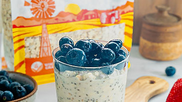 Patriotic Overnight Oats - Red Tractor Recipe